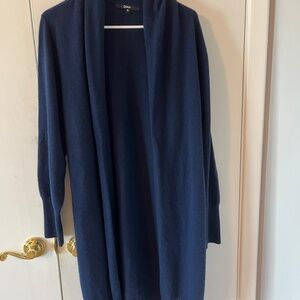 Quince Cashmere Cardigan XL 100% Cashmere Navy